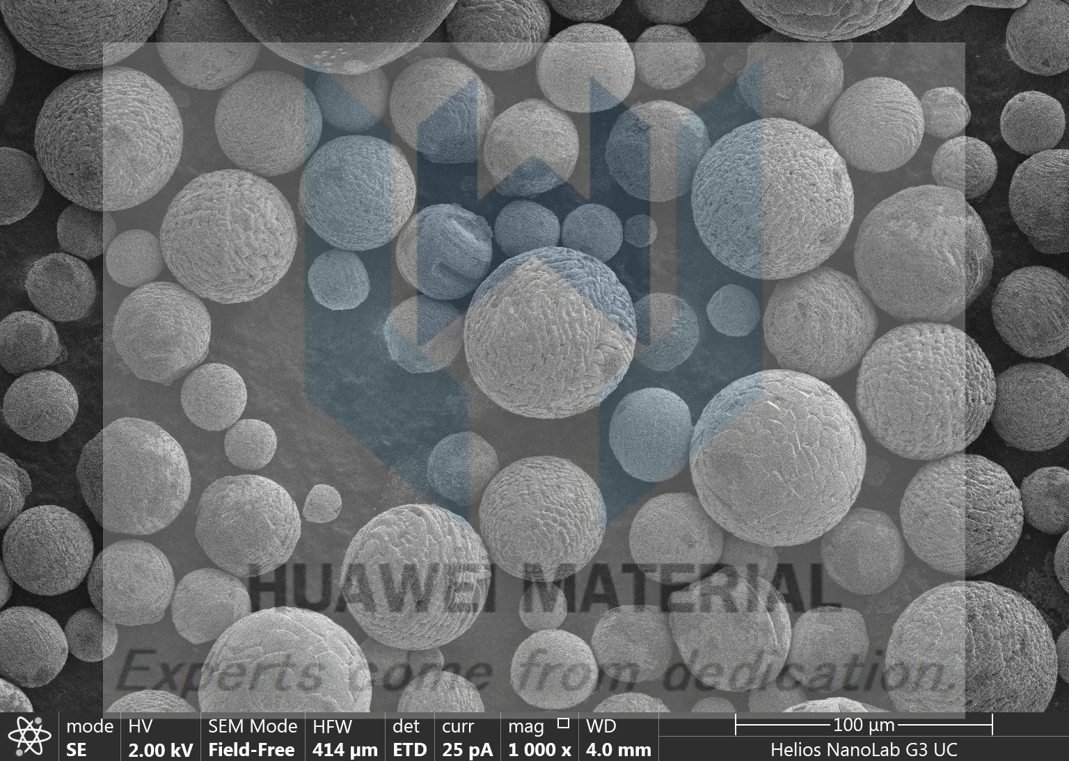 hafnium carbide SEM